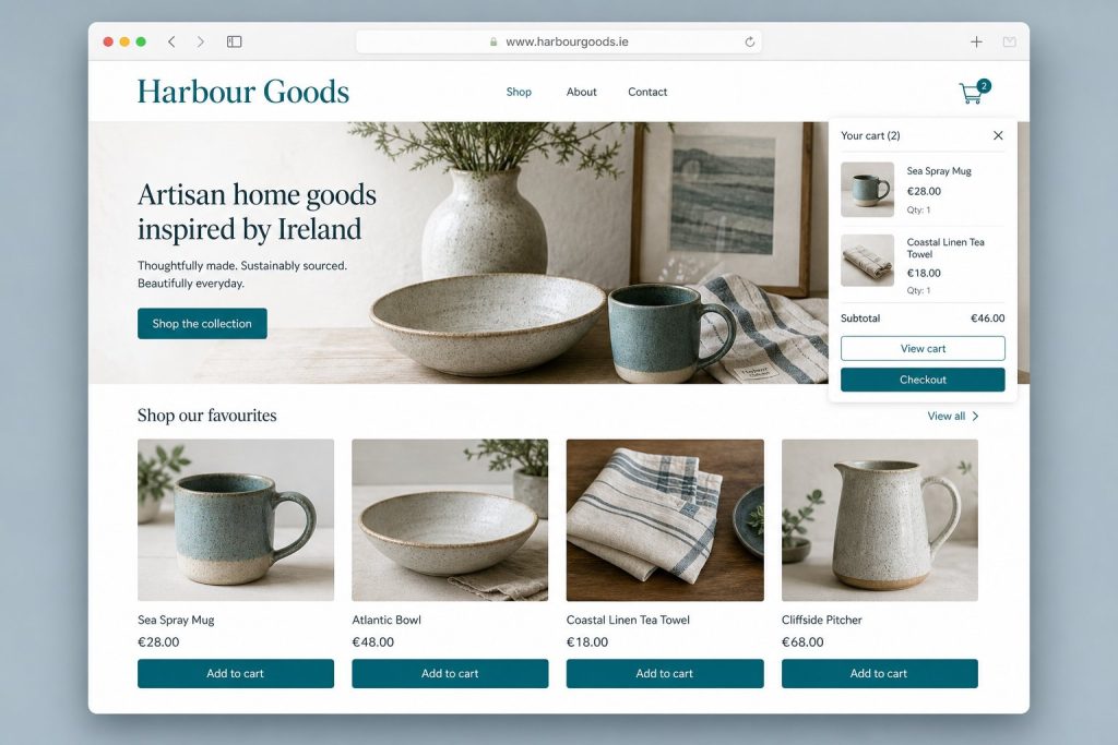 Online shops in Ireland: hosting checklist before Black Friday online shop shot